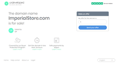 Desktop Screenshot of imperialstore.com